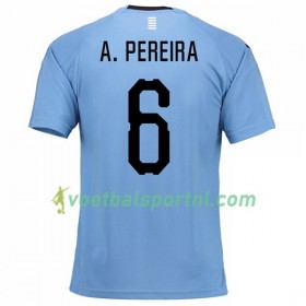 Uruguay A.Pereira 6 Thuis Shirt WK voetbal 2018